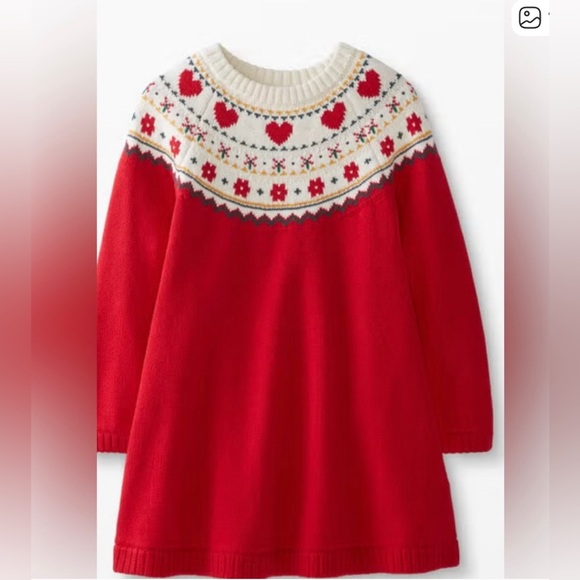 hanna andersson christmas sweater dress Holiday Sweater Dress